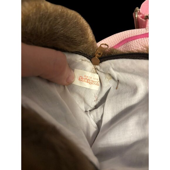 Monchhichi Tanu Raccoon Purse Monchichi Sekiguchi 6” - Picture 3 of 8